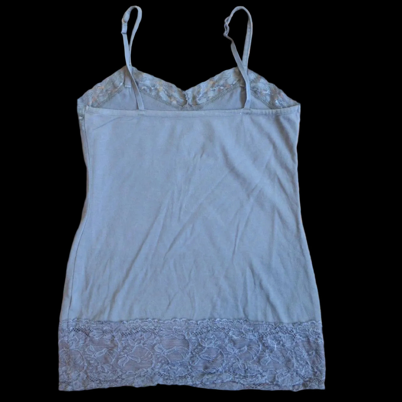 Grey lace tank