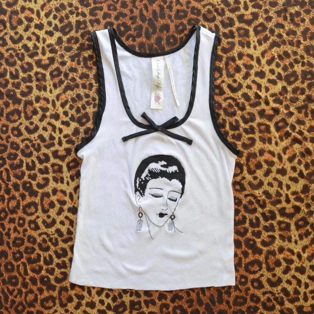 Embroidered tank top