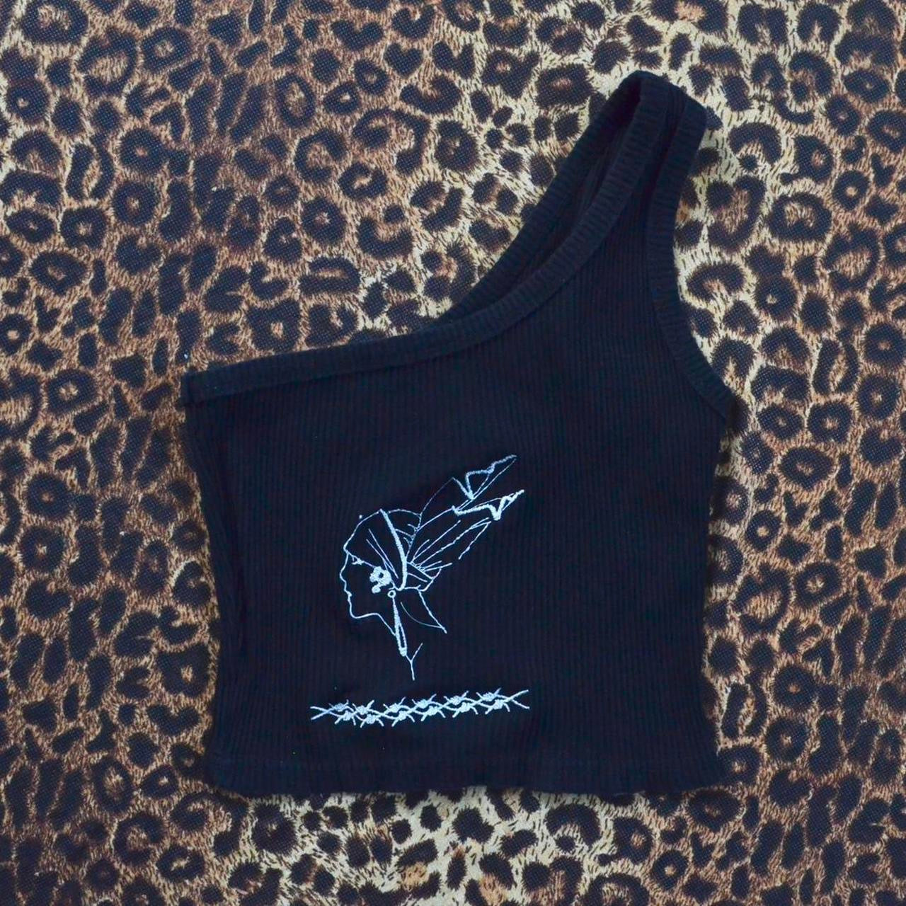 Custom embroidered crop top