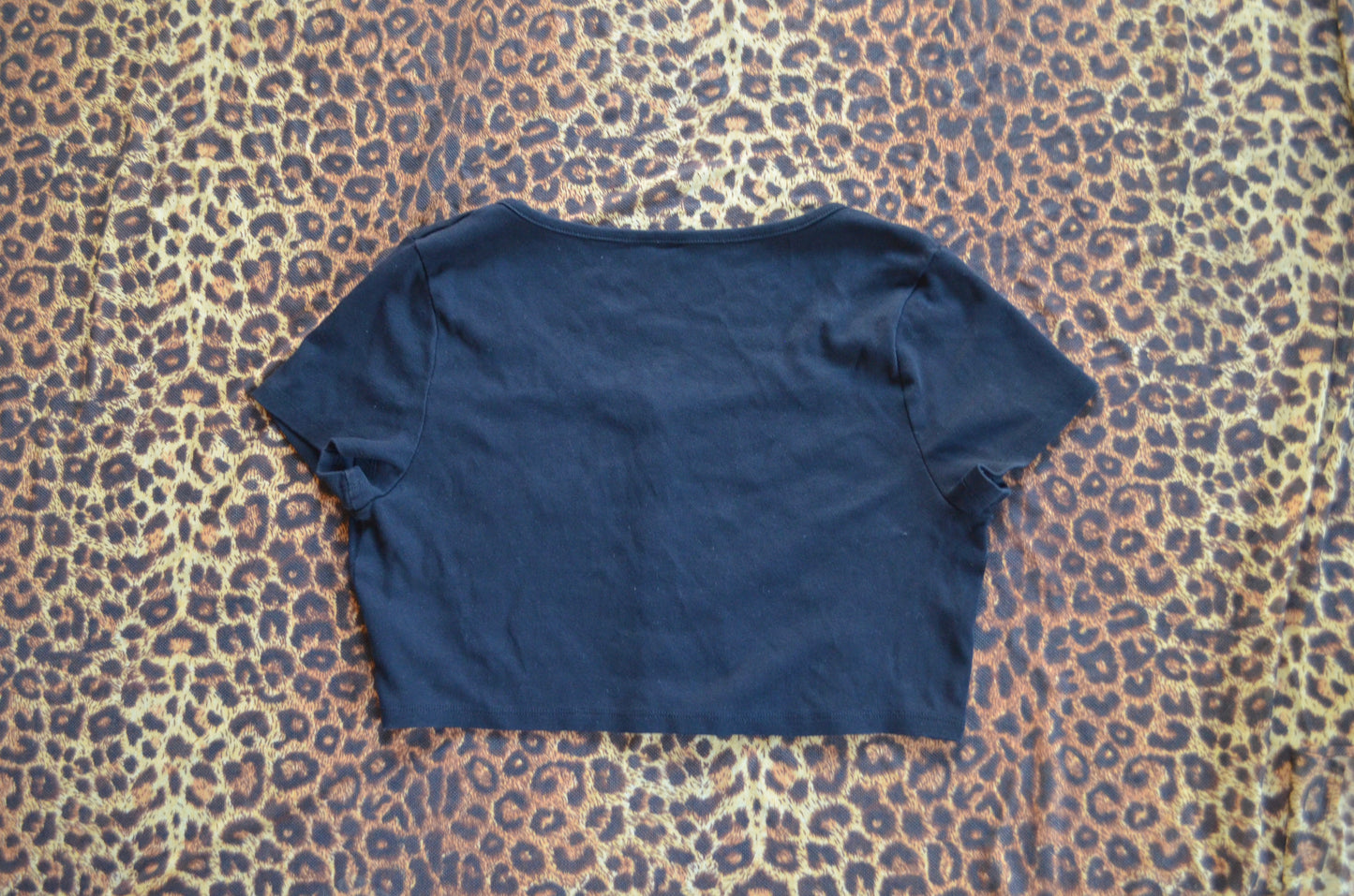 Button up cotton crop top