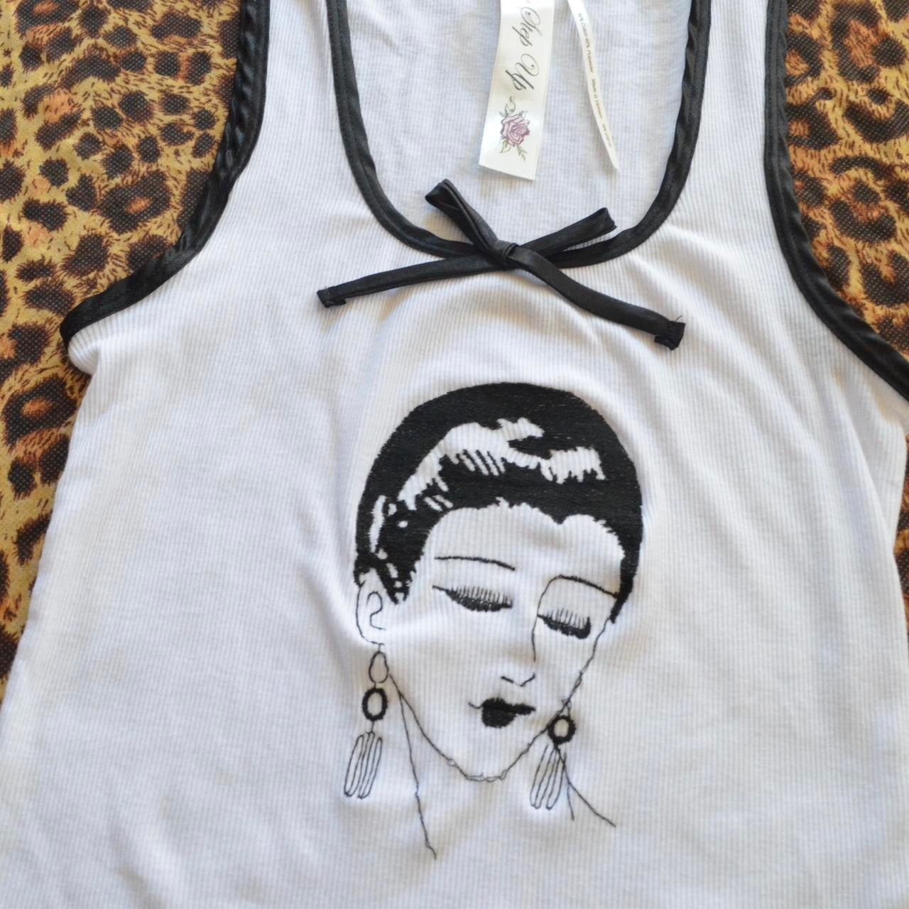 Embroidered tank top