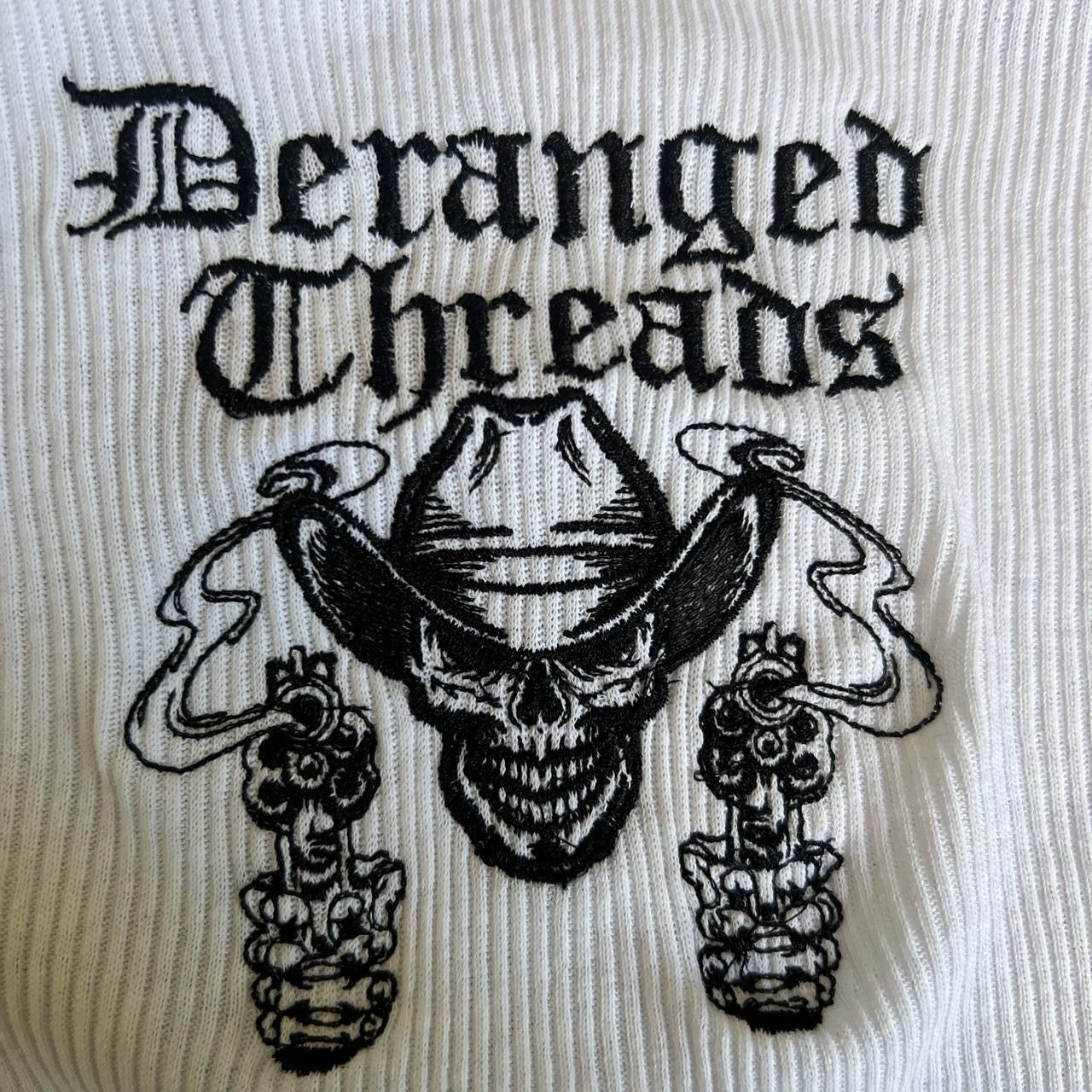 Derangedthreads cowboy skull tank