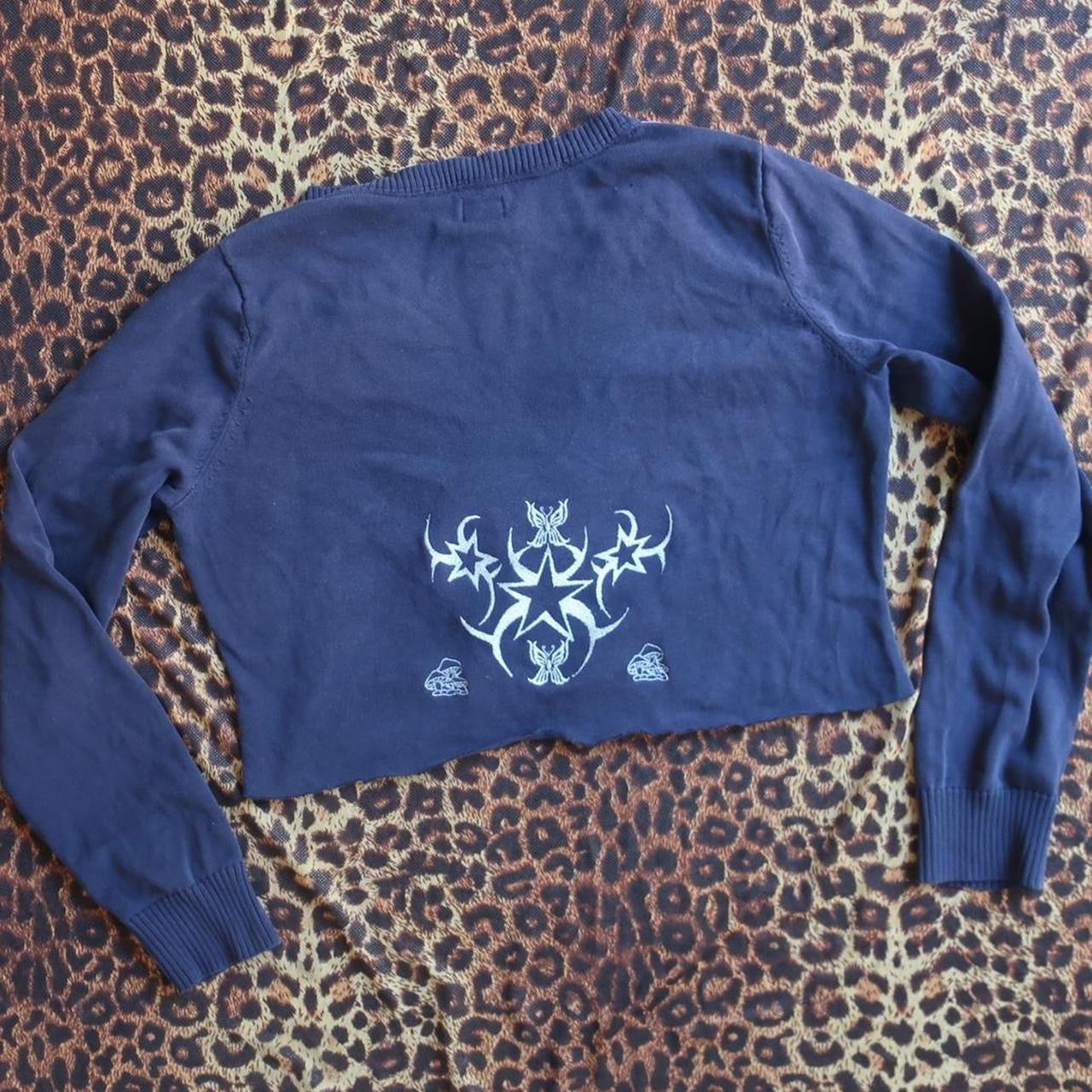 Embroidered upcycled sweater