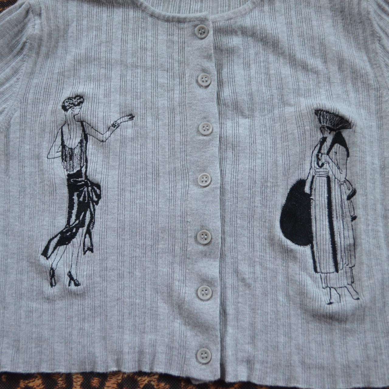 Embroidered cardigan