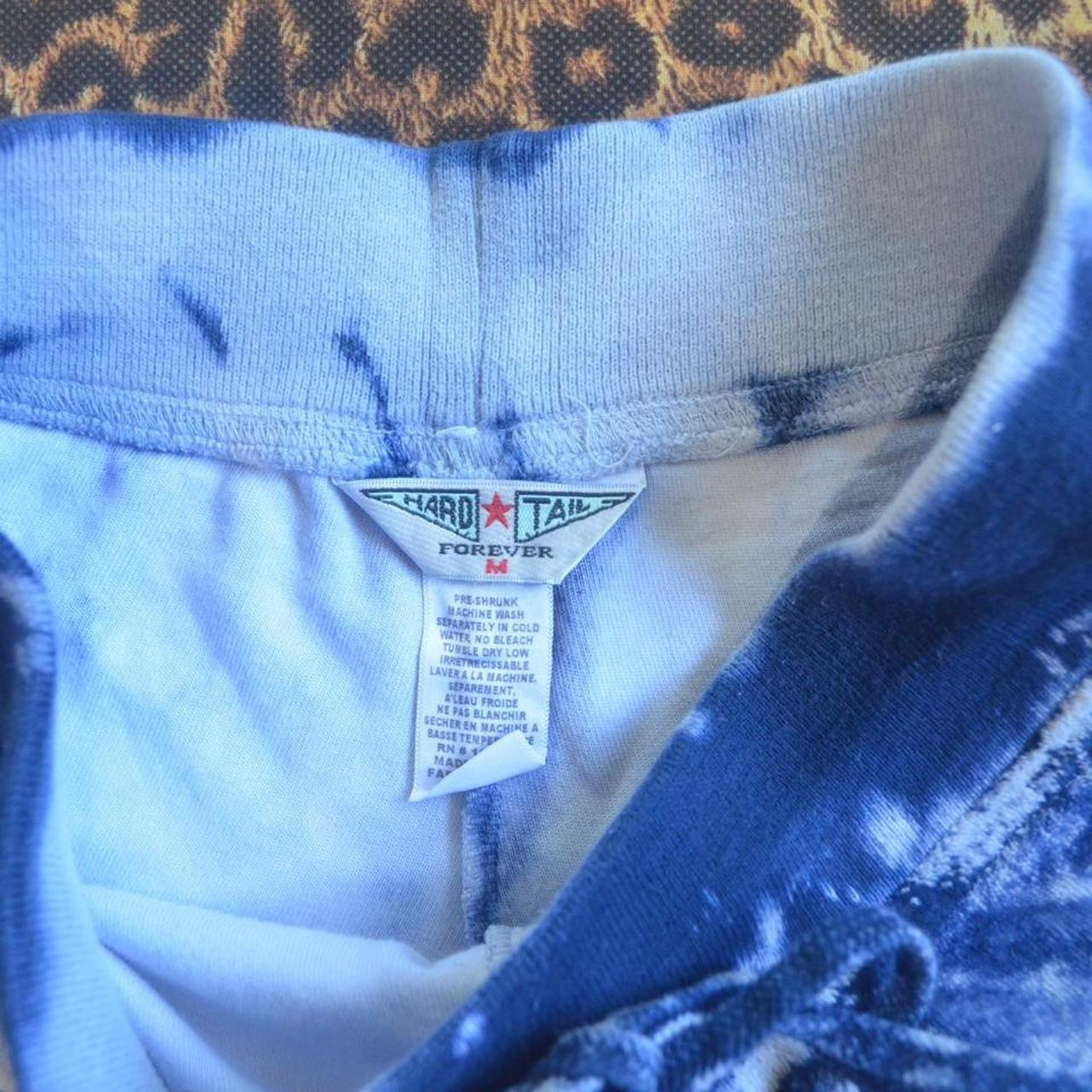 Blue tie dye shorts