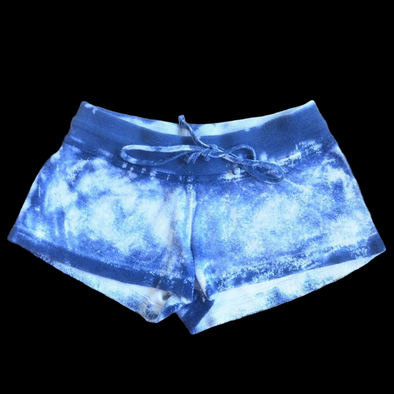 Blue tie dye shorts